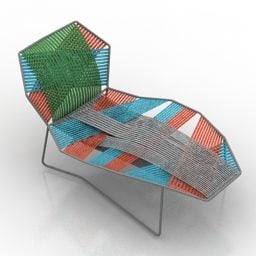Colorful Lounge Chair 3d model