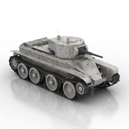 Tanque militar Bt modelo 3d