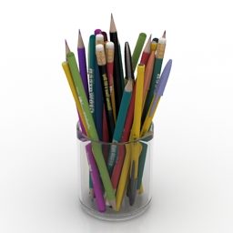 Mô hình 3d thiết bị bút chì