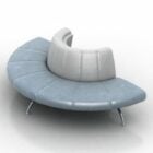 Public Stace Curved Bench Sofa
