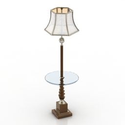 Вінтажна 3D-модель Torchere Lamp Uttermost