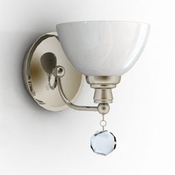 Elegant Antique Sconce Lamp 3d model