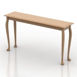 3D model ve tvaru T stolu