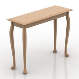 Model 3D stołu orzechowego