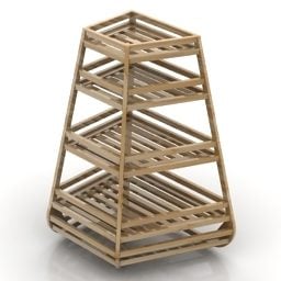 Showcase Rack Shelves 3d model