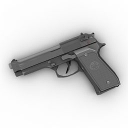 Revólver Beretta M9 modelo 3d
