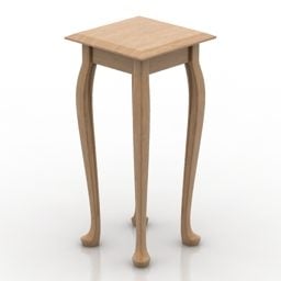 Антикварний високий консольний стіл 3d модель