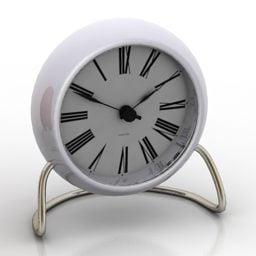 Table Clock With Stand 3d model