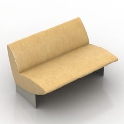 3д модель обивки дивана-скамьи