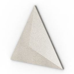 Modello 3d del triangolo del pannello