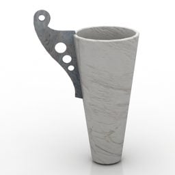 石の花瓶 S サイズ 3D モデル