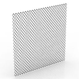 Steel Grid Panel 3d-modell