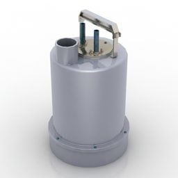 3D-Modell der Tiefbrunnen-Elektropumpe