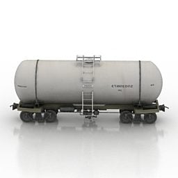Вагон-цистерна-контейнер 3d модель