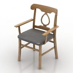 3д модель складного уличного стула