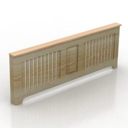 3д модель деревянного экранного радиатора