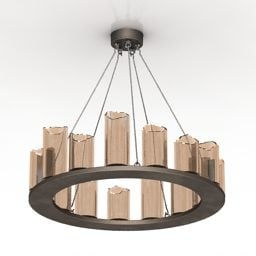 Luster Lamp Medieval Style 3d model