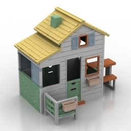Modello 3d del giocattolo della casa