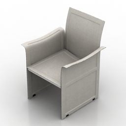 Tapicería de sillón individual modelo 3d