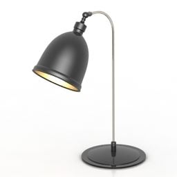 Antique Table Lamp Black Painted 3d model