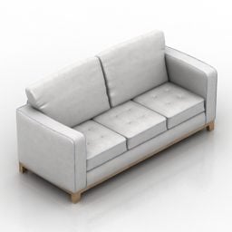 Оббивка дивана тримісна 3d модель
