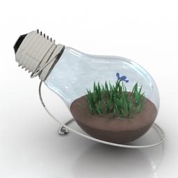 装飾ランプ電球3Dモデル