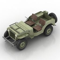 Willyes Jeep Vehicle 3d model