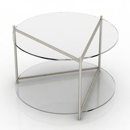 Pyöreä pöytä teräsjalka 3d-malli