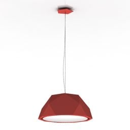 Lampa wisząca z czerwonym połyskiem Model 3D