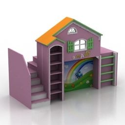 ハウスキャビネット子供部屋家具3Dモデル