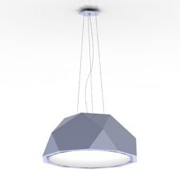 Luster Ceiling Lamp Cubic Shade 3d model