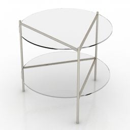 Nízký noční stolek s rukojetí 3D model
