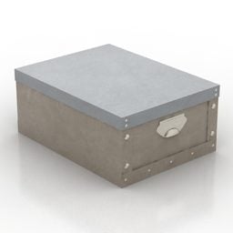 Boîte de conteneur de fichiers modèle 3D