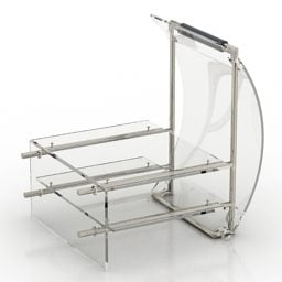 Industrial Rack Wire Frame 3d-modell