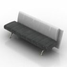 Sofa Bench Black White Color