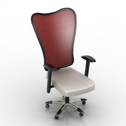 塑料椅子带抽屉3d模型