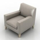 Single Upholstery Armchair Grey Color