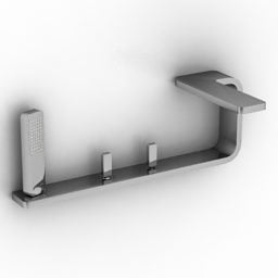 پایه دیواری حمام مدرن مدل سه بعدی
