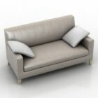 Sofa Leather Grey Color