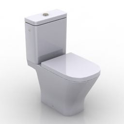 WC-Sanitär-WC 3D-Modell