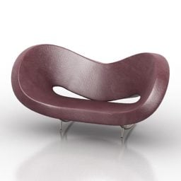 Canapé Relax Modernisme en Cuir modèle 3D