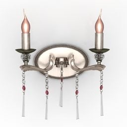 Lampu Tempat Lilin Model 3d Bentuk Antik