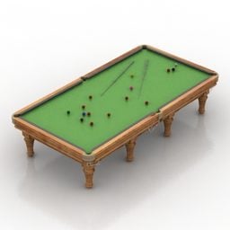 Billard-Snooker-Tisch 3D-Modell