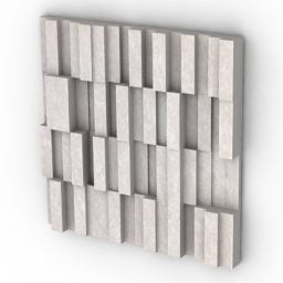 Panelmosaikkdekorasjon 3d-modell