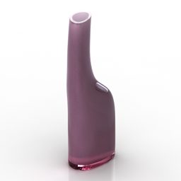 3д модель пластиковой вазы декоративной