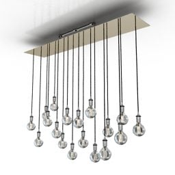 Luster Hanged Pendant Lamp 3d model