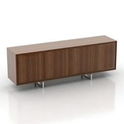 Tv Locker Simple Furniture 3d model