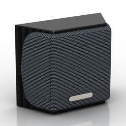 Audio-Lautsprecher, moderne Form, 3D-Modell