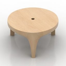 โมเดล 3 มิติไม้โต๊ะเตี้ยเด็ก