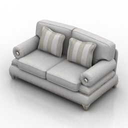Sofa Upholstery Two Seats 3d model
